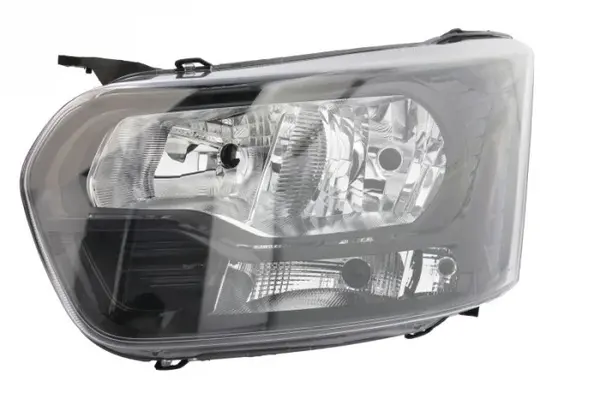 Far stanga (H15 H7 PY21W W5W, electric, cu motoras, fundal negru) FORD TRANSIT dupa 2013