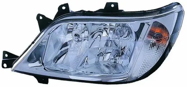 Far stanga (H3 H7, reglaj electric, fundal cromat, fundal transparent) MERCEDES SPRINTER 2000-2002