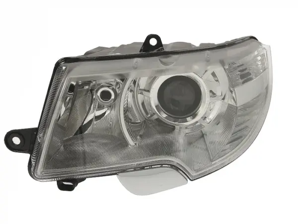 Far stanga (H3 H7 W16W W5W, electric, cu motoras, fundal cromat, fundal transparent) SKODA SUPERB II