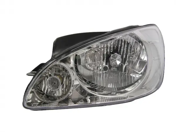 Far stanga (H4, electric, cu motoras, fundal argintiu, Semnalizator argintiu) HYUNDAI GETZ 2005-2009