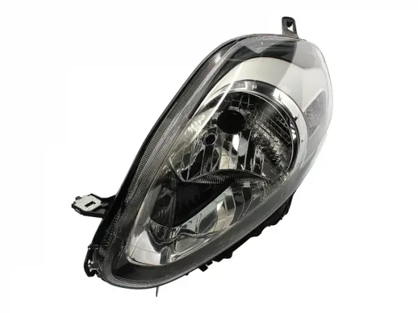Far stanga (H4, electric, cu motoras, fundal cromat) ABARTH PUNTO FIAT PUNTO, PUNTO EVO