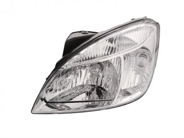 Far stanga (H4, electric, cu motoras, fundal galben) KIA RIO 2005-2011