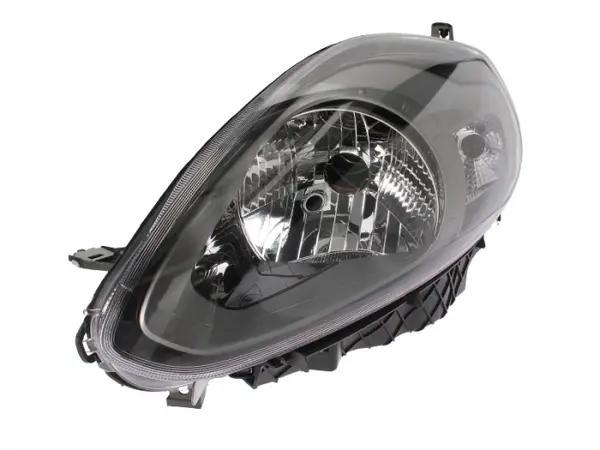 Far stanga (H4, electric, cu motoras, fundal negru) ABARTH PUNTO FIAT PUNTO, PUNTO EVO