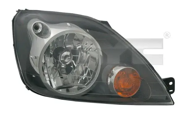 Far stanga (H4, electric, cu motoras, fundal negru) FORD FIESTA 2005-2008