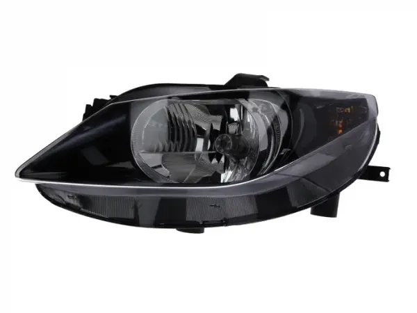 Far stanga (H4, electric, cu motoras, fundal negru) SEAT IBIZA 2008-2012