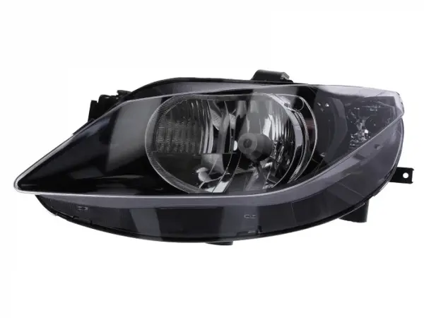 Far stanga (H4, electric, cu motoras, fundal negru) SEAT IBIZA IV, IBIZA IV ST
