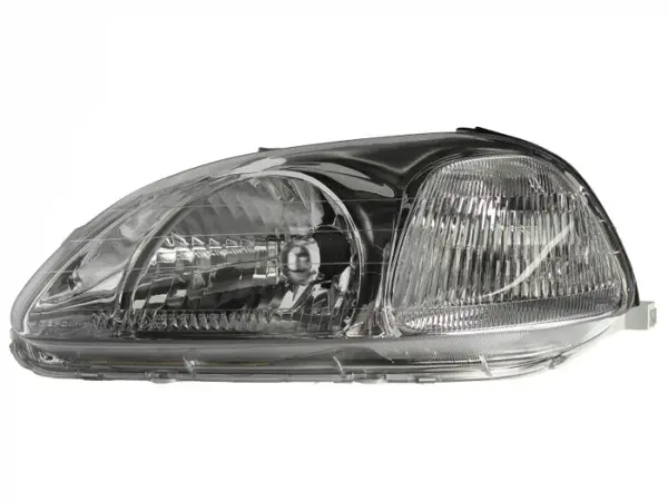 Far Stanga (H4, electric, fara motoras, Versiunea 3D) potrivit HONDA CIVIC VI 09.94-02.01