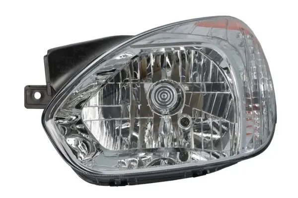 Far Stanga (H4, manual, fara motoras, culoare insert: cromat, culoare semnalizator: galben) potrivit HYUNDAI ACCENT III