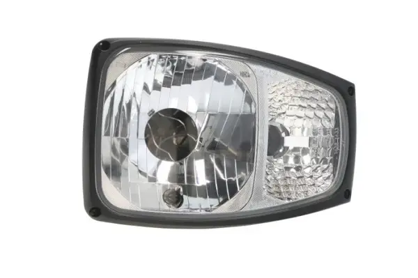 Far stanga (H4 PY21W W5W, manual, culoare insert: crom platinat, culoare indicator: transparent) potrivit JCB 400, 5, 500, FASTRAC, TM