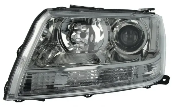 Far stanga (H7 HB3, electric, fundal cromat, fundal transparent) SUZUKI GRAND VITARA 2005-2009