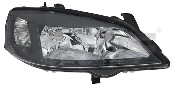 Far stanga (H7 HB3, electric, fundal negru) OPEL ASTRA G