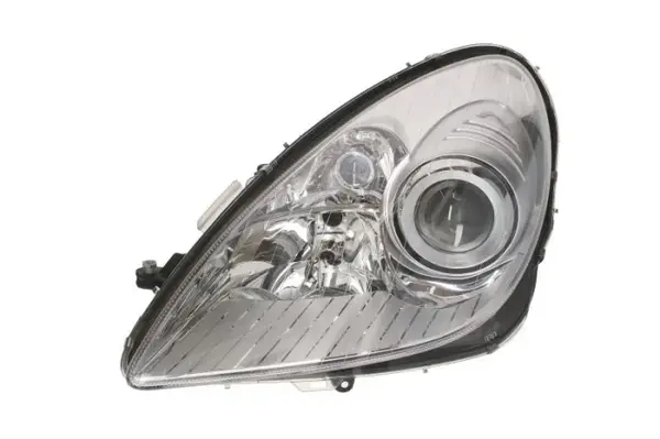 Far stanga (H7, reglaj electric, cu motoras, fundal cromat, fundal galben) MERCEDES Clasa SLK 2004-2008
