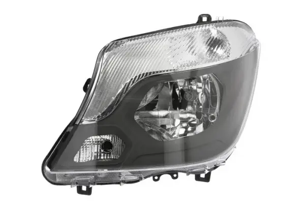 Far stanga (H7, reglaj electric, cu motoras, fundal cromat, fundal transparent) MERCEDES SPRINTER 3,5-T (906), SPRINTER 3-T (906), SPRINTER 4,6-T (906) dupa 2013