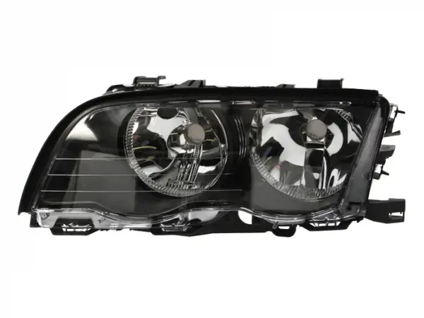 Far stanga (H7, reglaj electric, cu motoras, fundal negru) BMW Seria 3 (E46)