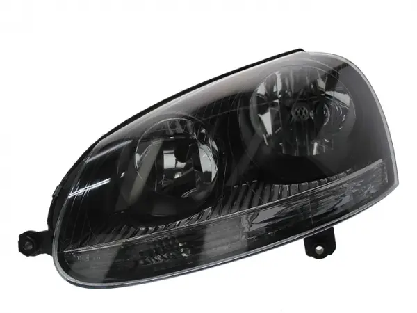 Far stanga (H7, reglaj electric, cu motoras, fundal negru) VW GOLF 2003-2009