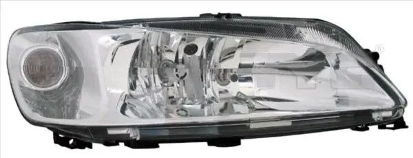Far stanga (H7, reglaj electric, fundal cromat) PEUGEOT 306