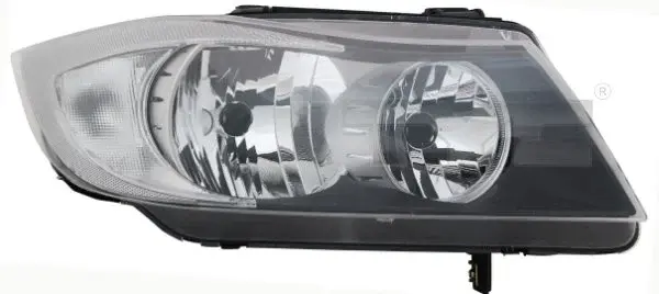 Far stanga (H7, reglaj electric, fundal negru insertii crom) BMW Seria 3 2004-2008