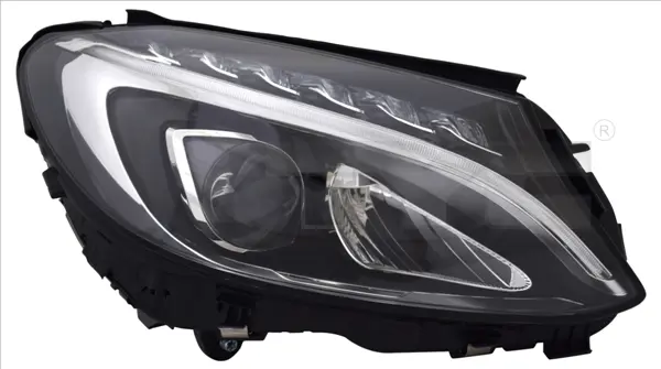 Far stanga LED, electric, cu motoras, fara modul DRL LED; fara controler LED potrivit MERCEDES C-KLASA W205 12.13-12.18