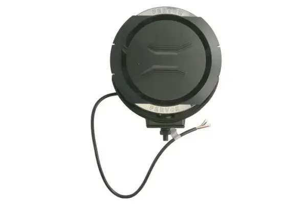 Far universal stanga dreapta (faza lunga, FERVOR 180, LED, 12 24V, 3; 27W, inaltime 202mm, diametru 180mm, adancime: 69mm, transparent, metal plastic, negru crom, lumini pozitie, lungime cablu:
