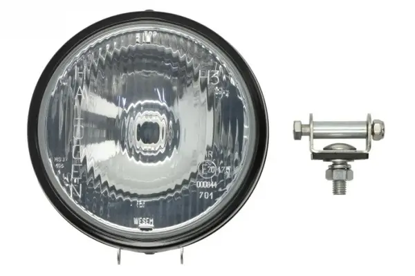 Far universal stanga dreapta (faza lunga, H3, 12 24V, diametru 160mm, transparent, metal, negru)