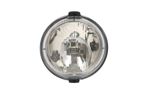Far universal stanga dreapta (faza lunga, H3 LED, 24V, diametru 183mm, alb, plastic, negru, lumini pozitie, lungime cablu: 150mm)