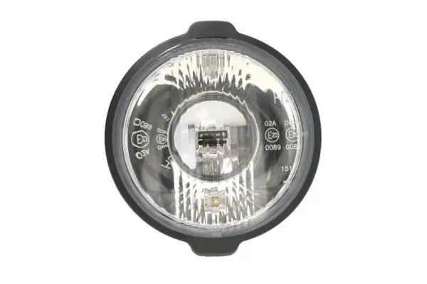 Far universal stanga dreapta (faza lunga, H3 T4W, 12 24V, diametru 183mm, alb, plastic, negru, lumini pozitie, lungime cablu: 150mm)
