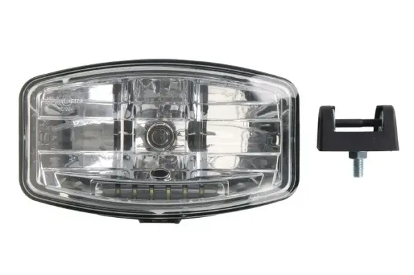 Far universal stanga dreapta (H7 LED, 24V, latime 245mm, inaltime 147mm, transparent, plastic, negru, lumini pozitie)