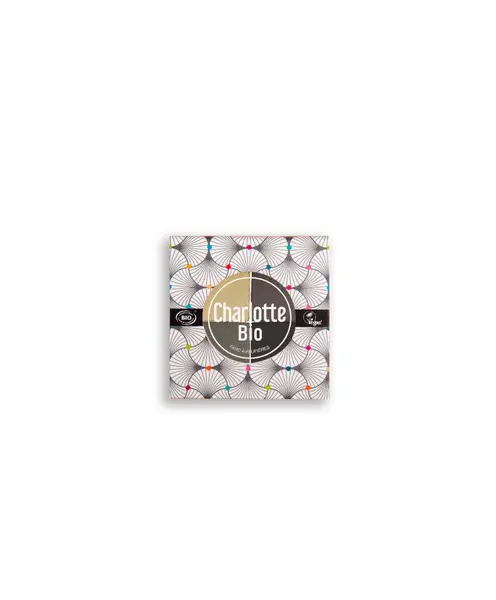 Fard bio pentru pleoape paleta in 4 culori cu Acid Hialuronic si Castravete Smokey, 5.6g, Charlotte Bio