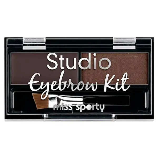 Fard de sprancene Studio Eyebrow 001 Medium Brown, 2.4g, Miss Sporty