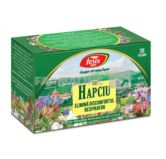 Fares Ceai Hapciu Raceala si gripa antiinflamator si antiinfectios 20 plicuri