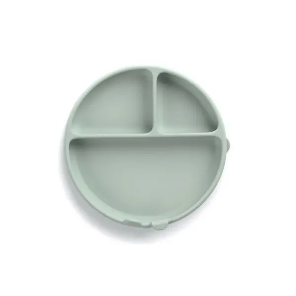 Farfurie BLW din silicon cu ventuze 17 x 17 x 4 cm BPA Free Mint