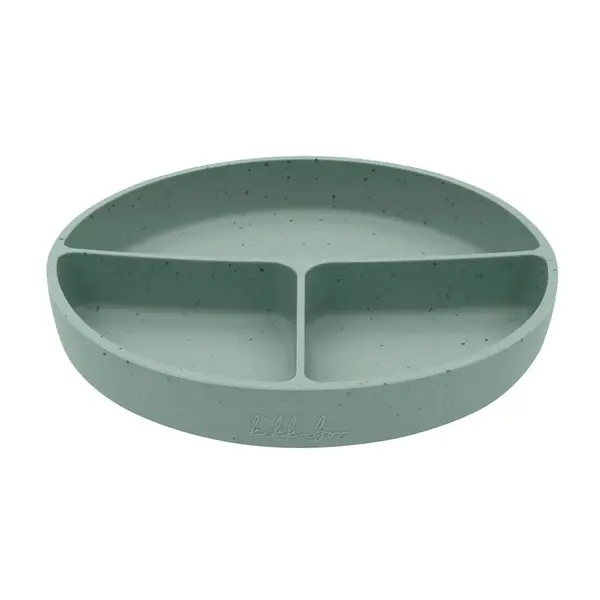 Farfurie cu compartimente Kikka Boo Platinum Silicone Sage 600 ml 6 luni+
