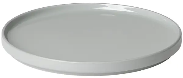 Farfurie de desert Blomus - Pilar, 20 cm, gri deschis