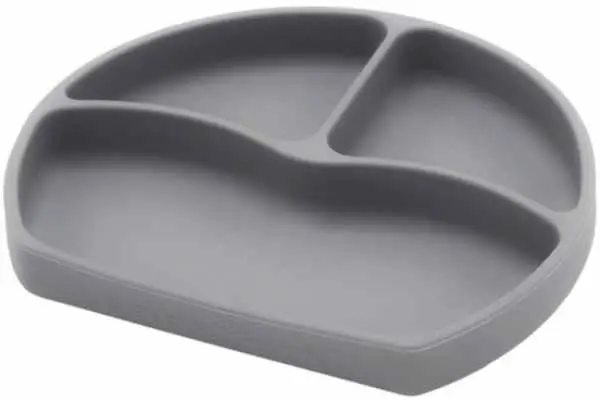 Farfurie din silicon BabyJem - Gri
