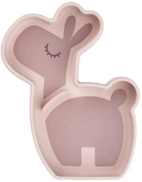 Farfurie din silicon cu vacuum Done by Deer - Stick&Stay, Lalee, Pudră