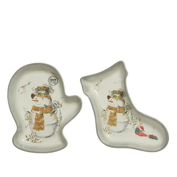 Farfurie - Dolomite - Snowman - White - mai multe modele | Kaemingk