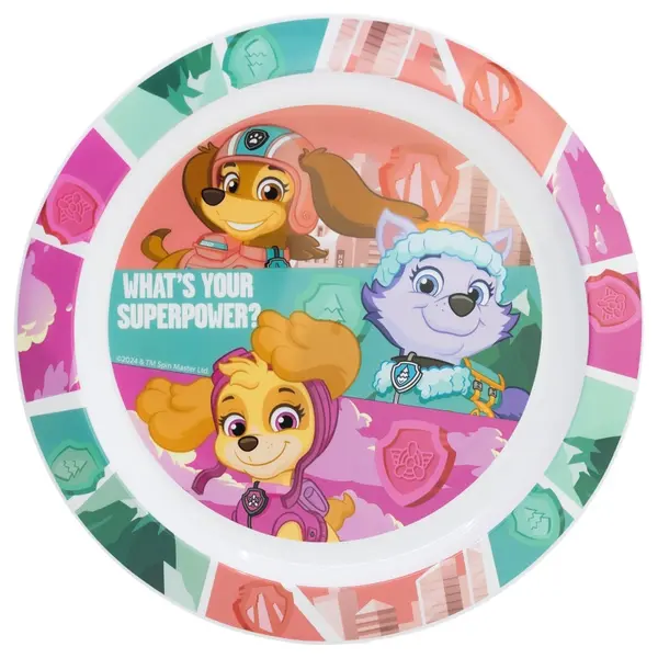 Farfurie Stor - Micro, Paw Patrol Girl Superpowers