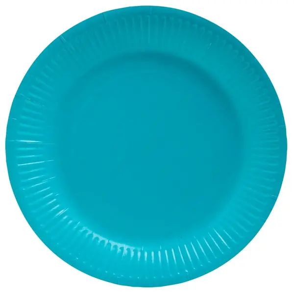 Farfurii carton colorate reciclabile 23 cm Pro Nappe Farfurii carton colorate reciclabile 23 cm Pro Nappe 20 buc/set turcoaz