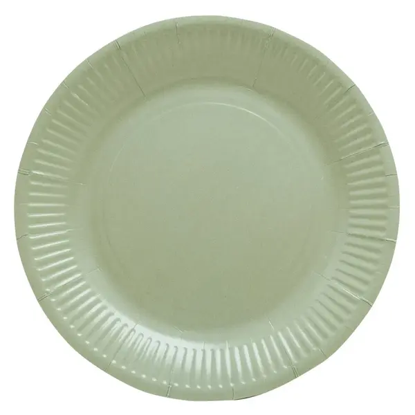 Farfurii carton colorate reciclabile 23 cm Pro Nappe Farfurii carton colorate reciclabile 23 cm Pro Nappe 20 buc/set masliniu