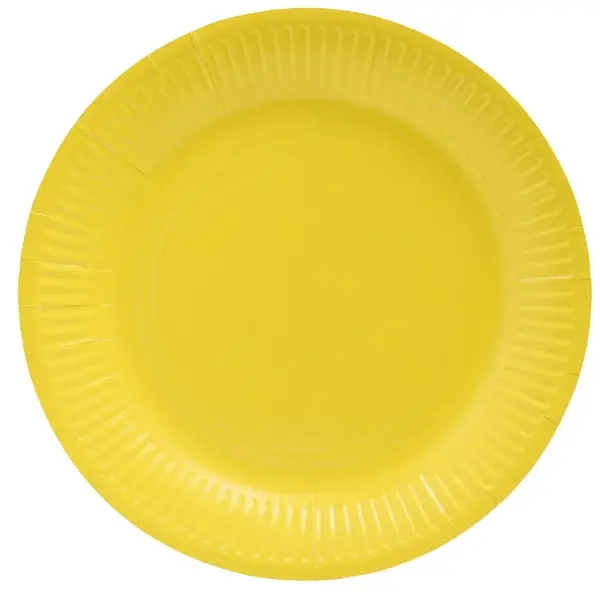 Farfurii carton colorate reciclabile 23 cm Pro Nappe Farfurii carton colorate reciclabile 23 cm Pro Nappe 20 buc/set galben