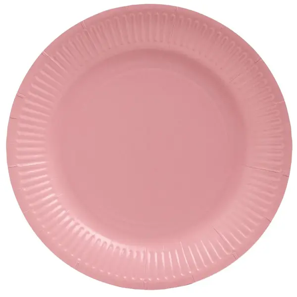 Farfurii carton colorate reciclabile 23 cm Pro Nappe Farfurii carton colorate reciclabile 23 cm Pro Nappe 20 buc/set roz