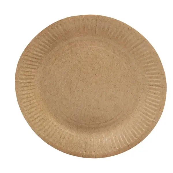 Farfurii carton colorate reciclabile 23 cm Pro Nappe Farfurii carton colorate reciclabile 23 cm Pro Nappe 20 buc/set bej