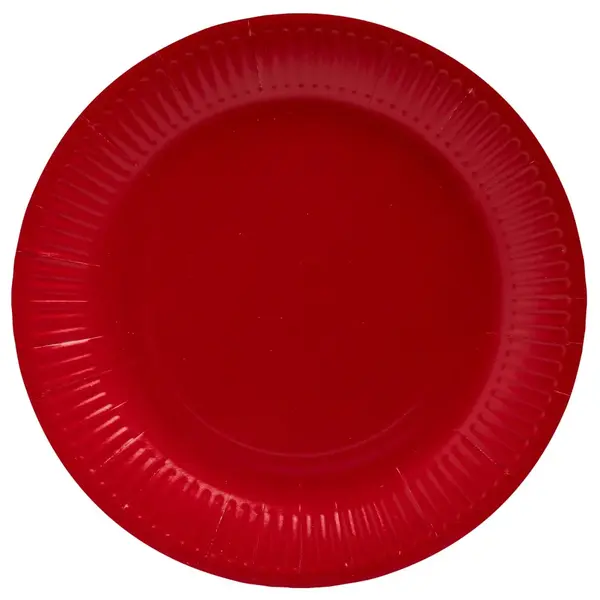 Farfurii carton colorate reciclabile 23 cm Pro Nappe Farfurii carton colorate reciclabile 23 cm Pro Nappe 20 buc/set rosu