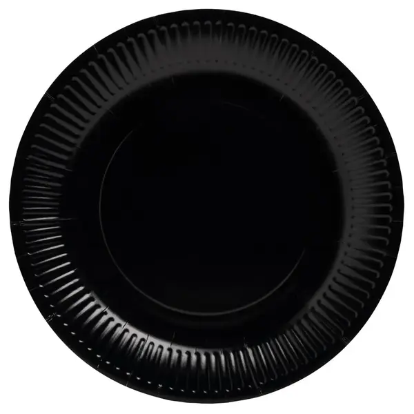 Farfurii carton colorate reciclabile 23 cm Pro Nappe Farfurii carton colorate reciclabile 23 cm Pro Nappe 20 buc/set negru
