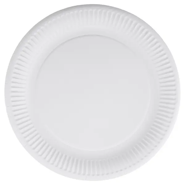 Farfurii Carton Rotunde Albe 23 cm, 50 Bucati