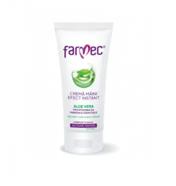 Farmec crema maini efect instant cu aloe vera 100 ml