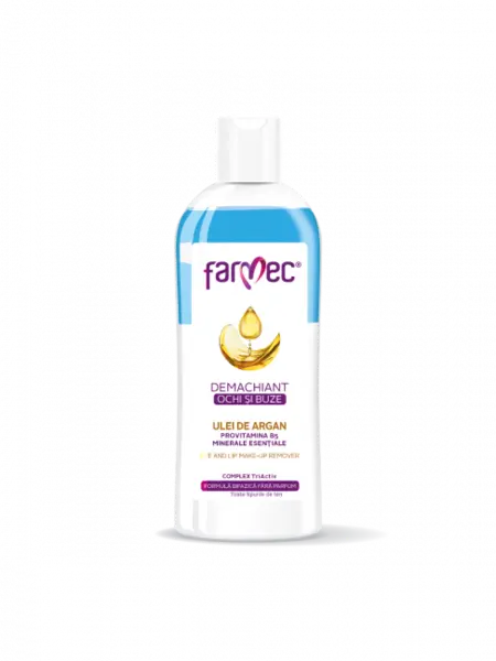 Farmec Demachiant ochi si buze, 150 ml, cu ulei de argan