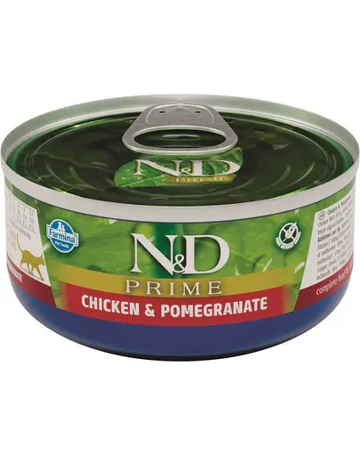FARMINA N&D Cat prime chicken&pomegranate Hrana umeda pentru pisici, cu pui si rodie, 70 g