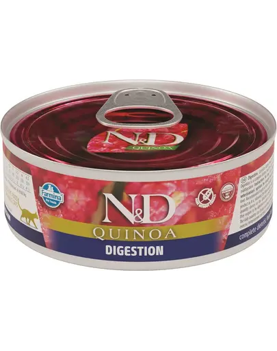FARMINA N&D Cat Quinoa Digestion pentru îmbunătățirea digestiei 80 g