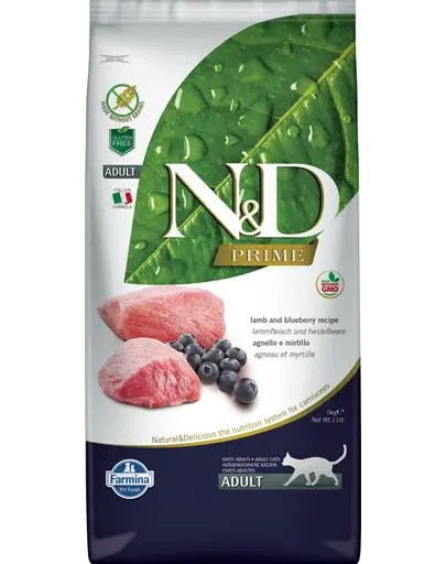 FARMINA N&D Prime Hrana completa pisici adulte, cu miel si coacaze 5 kg